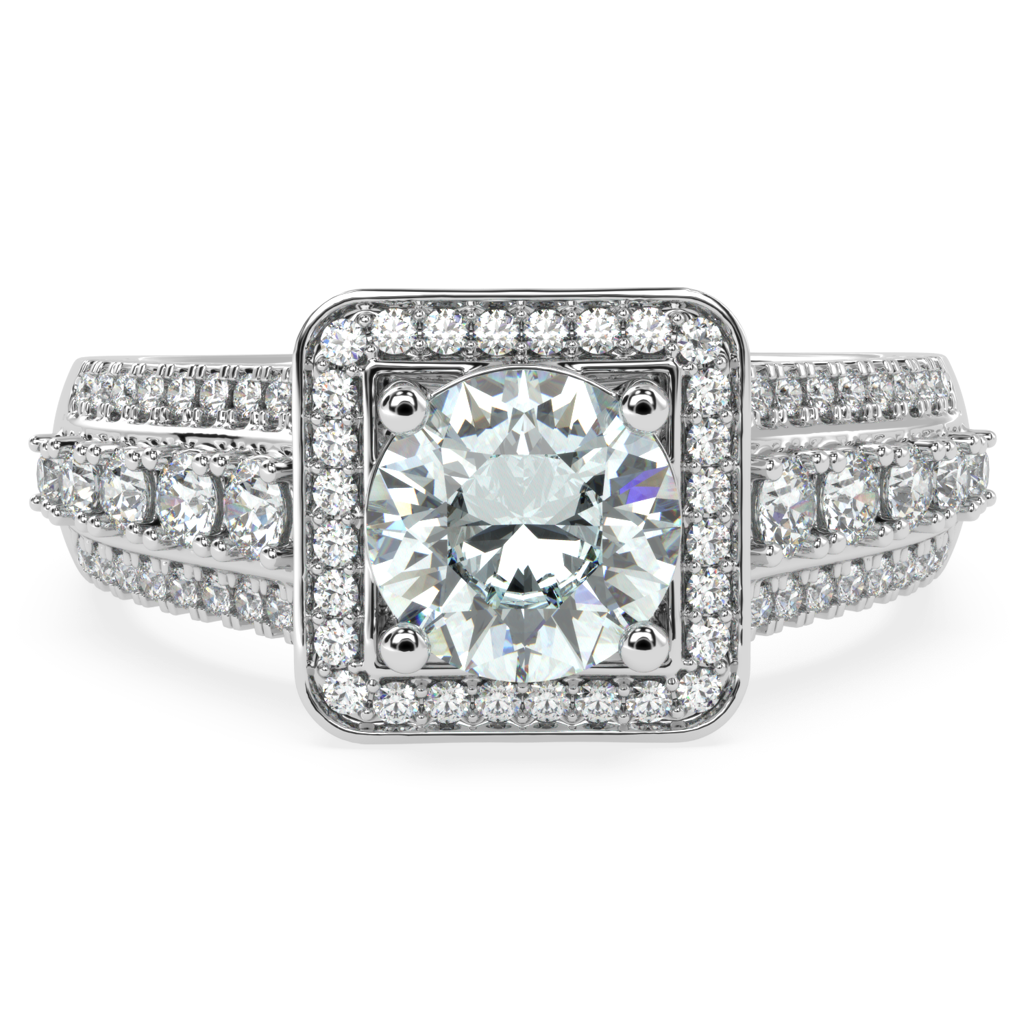 Buy 1.74Ct H VS1 Natural Diamond Ring | SolitaireKart